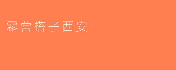 露营搭子西安