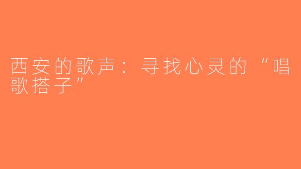 西安的歌声：寻找心灵的“唱歌搭子”