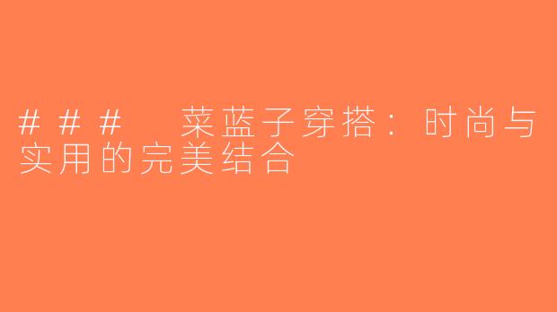 ### 菜蓝子穿搭：时尚与实用的完美结合