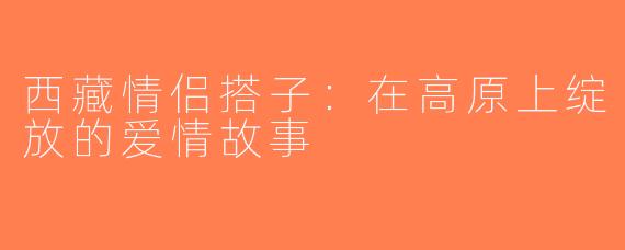 西藏情侣搭子：在高原上绽放的爱情故事