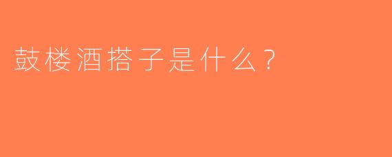 鼓楼酒搭子是什么？