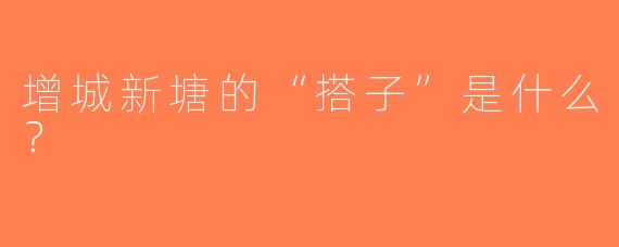 增城新塘的“搭子”是什么？  