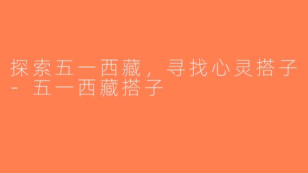 探索五一西藏，寻找心灵搭子-五一西藏搭子