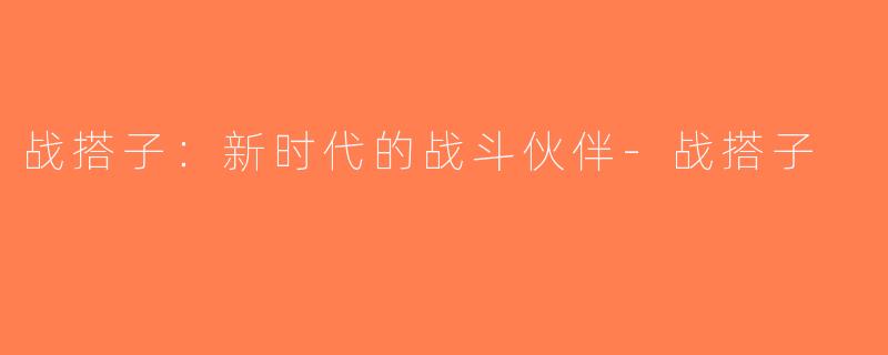 战搭子：新时代的战斗伙伴-战搭子