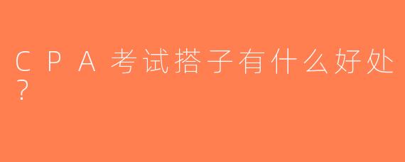 CPA考试搭子有什么好处？
