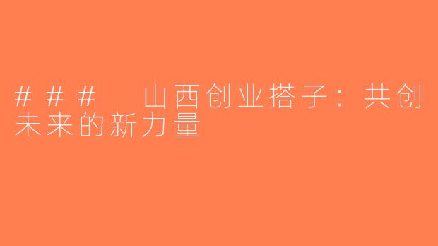 ### 山西创业搭子：共创未来的新力量