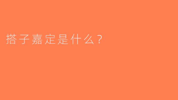 搭子嘉定是什么？