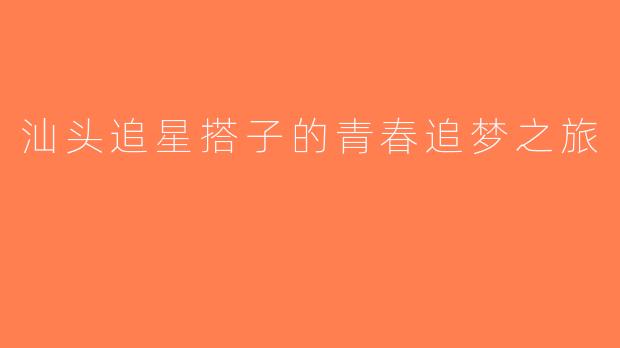 汕头追星搭子的青春追梦之旅