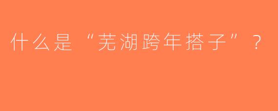 什么是“芜湖跨年搭子”？  