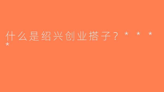 什么是绍兴创业搭子？****