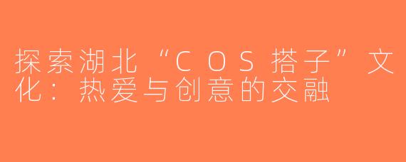 探索湖北“COS搭子”文化：热爱与创意的交融