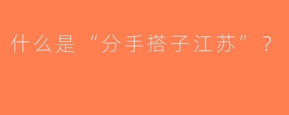 什么是“分手搭子江苏”？