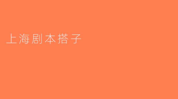 上海剧本搭子
