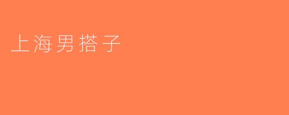 上海男搭子