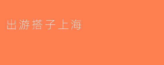 出游搭子上海
