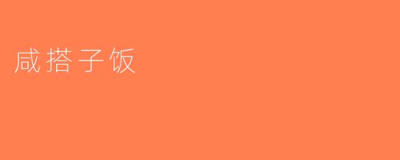 咸搭子饭