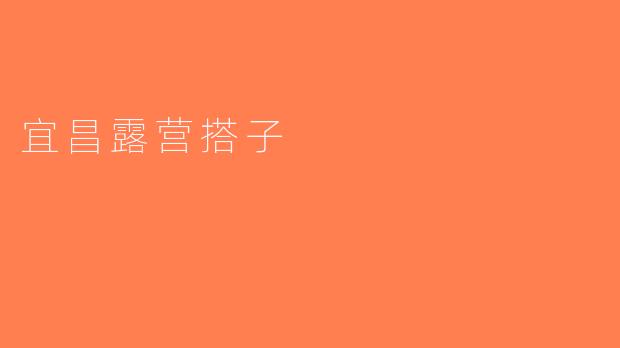 宜昌露营搭子