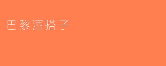巴黎酒搭子