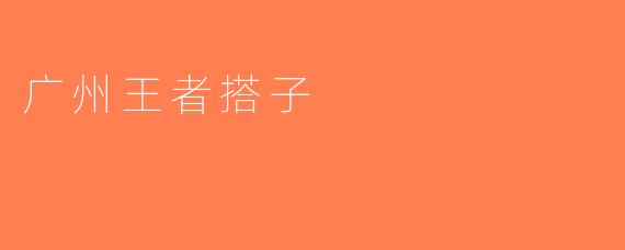 广州王者搭子