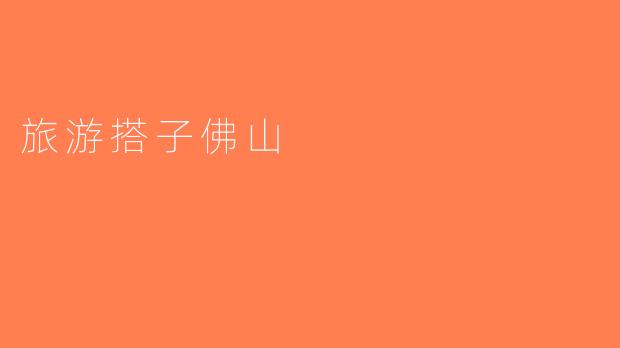 旅游搭子佛山