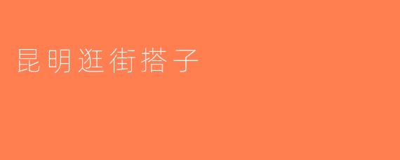 昆明逛街搭子