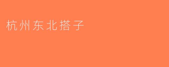 杭州东北搭子