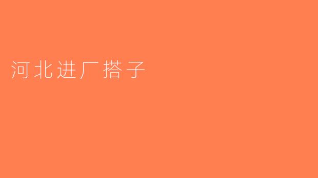 河北进厂搭子