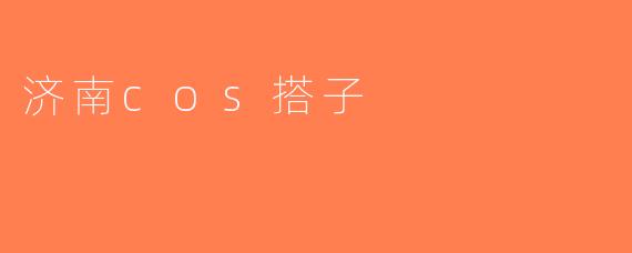 济南cos搭子