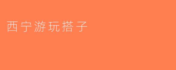 西宁游玩搭子