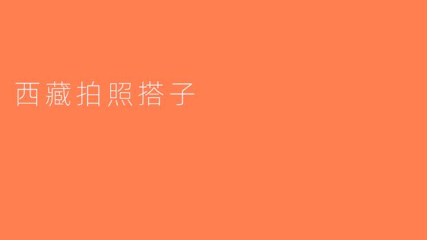 西藏拍照搭子