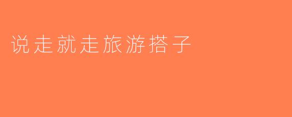 说走就走旅游搭子