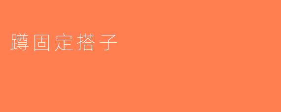 蹲固定搭子