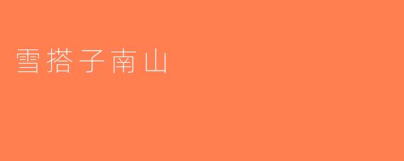 雪搭子南山