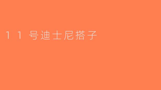 11号迪士尼搭子