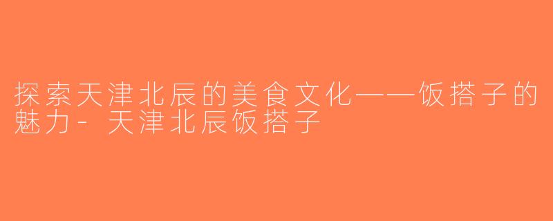 探索天津北辰的美食文化——饭搭子的魅力-天津北辰饭搭子