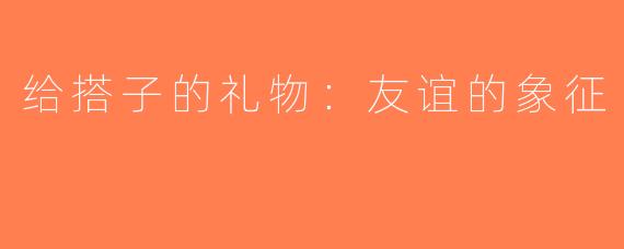 给搭子的礼物：友谊的象征