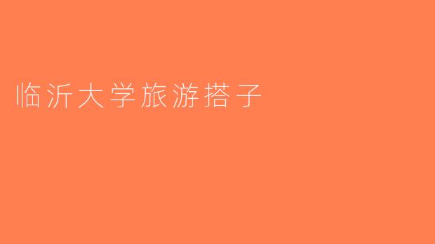 临沂大学旅游搭子
