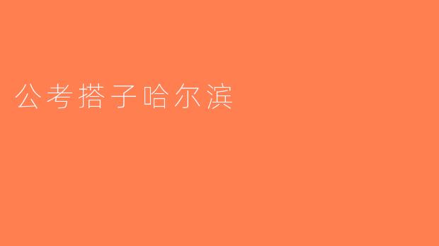 公考搭子哈尔滨