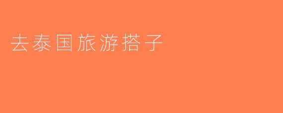去泰国旅游搭子