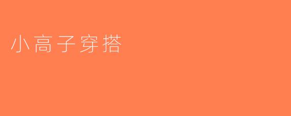 小高子穿搭