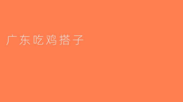 广东吃鸡搭子