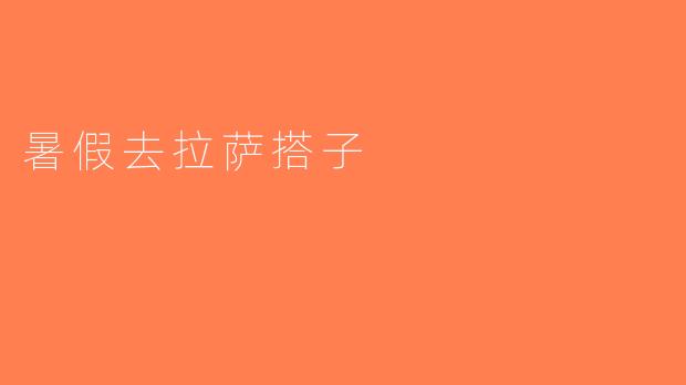 暑假去拉萨搭子