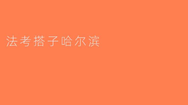 法考搭子哈尔滨