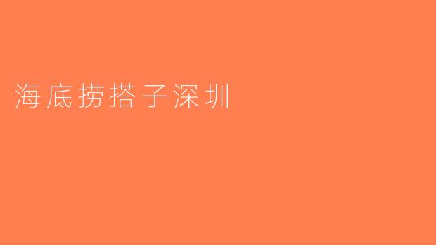海底捞搭子深圳
