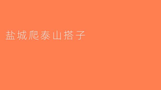 盐城爬泰山搭子