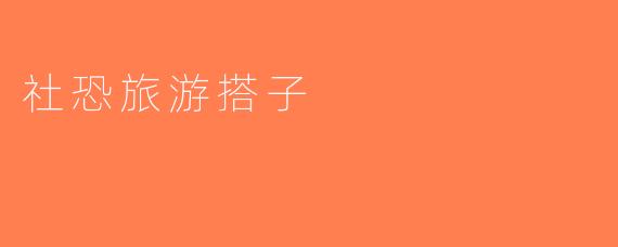 社恐旅游搭子