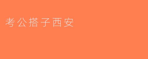 考公搭子西安