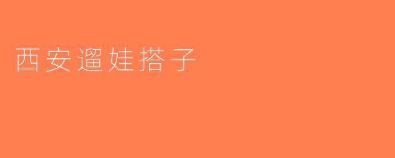 西安遛娃搭子