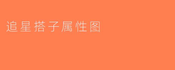 追星搭子属性图