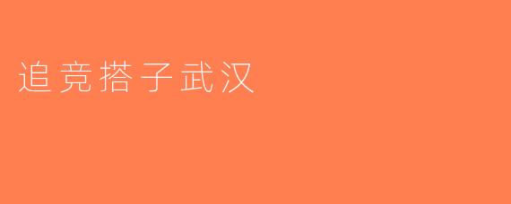 追竞搭子武汉